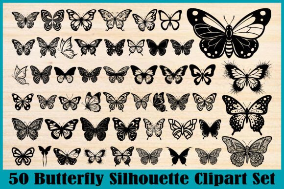 50 Butterfly Silhouette Graphics: A Creator's Review