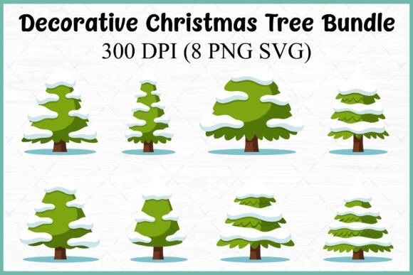 A Designer's Take: The Snowy Christmas Tree Graphics Bundle