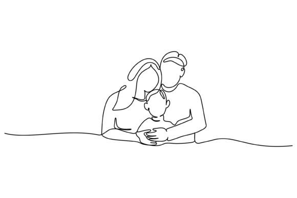 Crafting with a Single Line Portrait Graphic