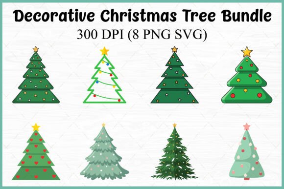 How a Christmas Tree Graphics Set Can Elevate Your Editorial Design