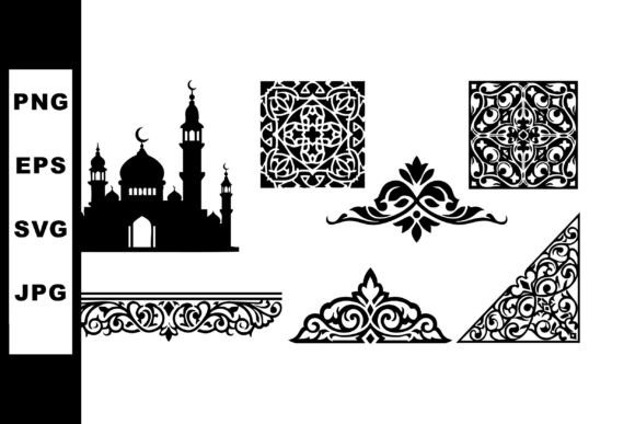 Islamic Ornamental Vector Design with Mo: Graphics & Illustrations