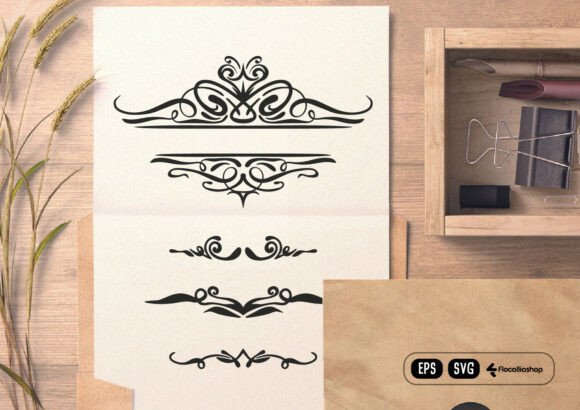 Luxury Ornamental Corners, Dividers & Frames Graphics