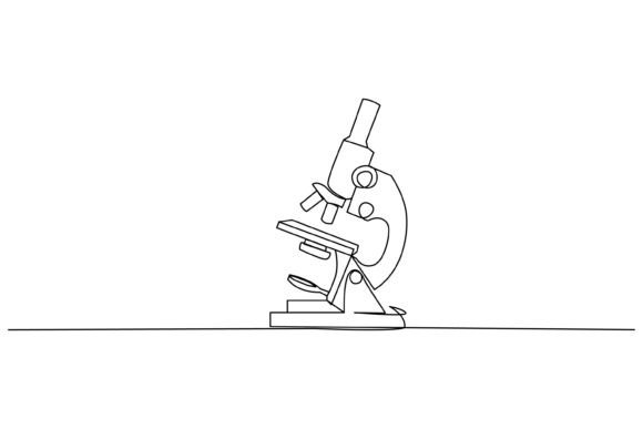 Using the Microscope Continuous Line Graphic in Editorial Design