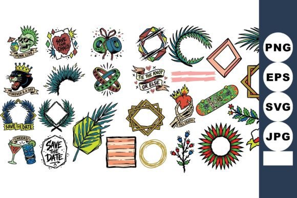 Vintage Tattoo Flash Collection: Graphics & Illustrations